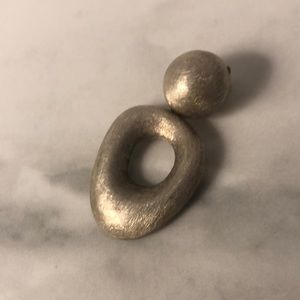 Vintage handcrafted sterling hollow pendant